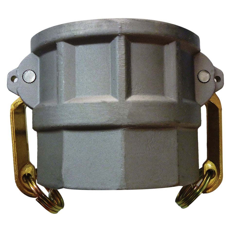 Aluminium female coupling to female BSP thread D type camlock fitting