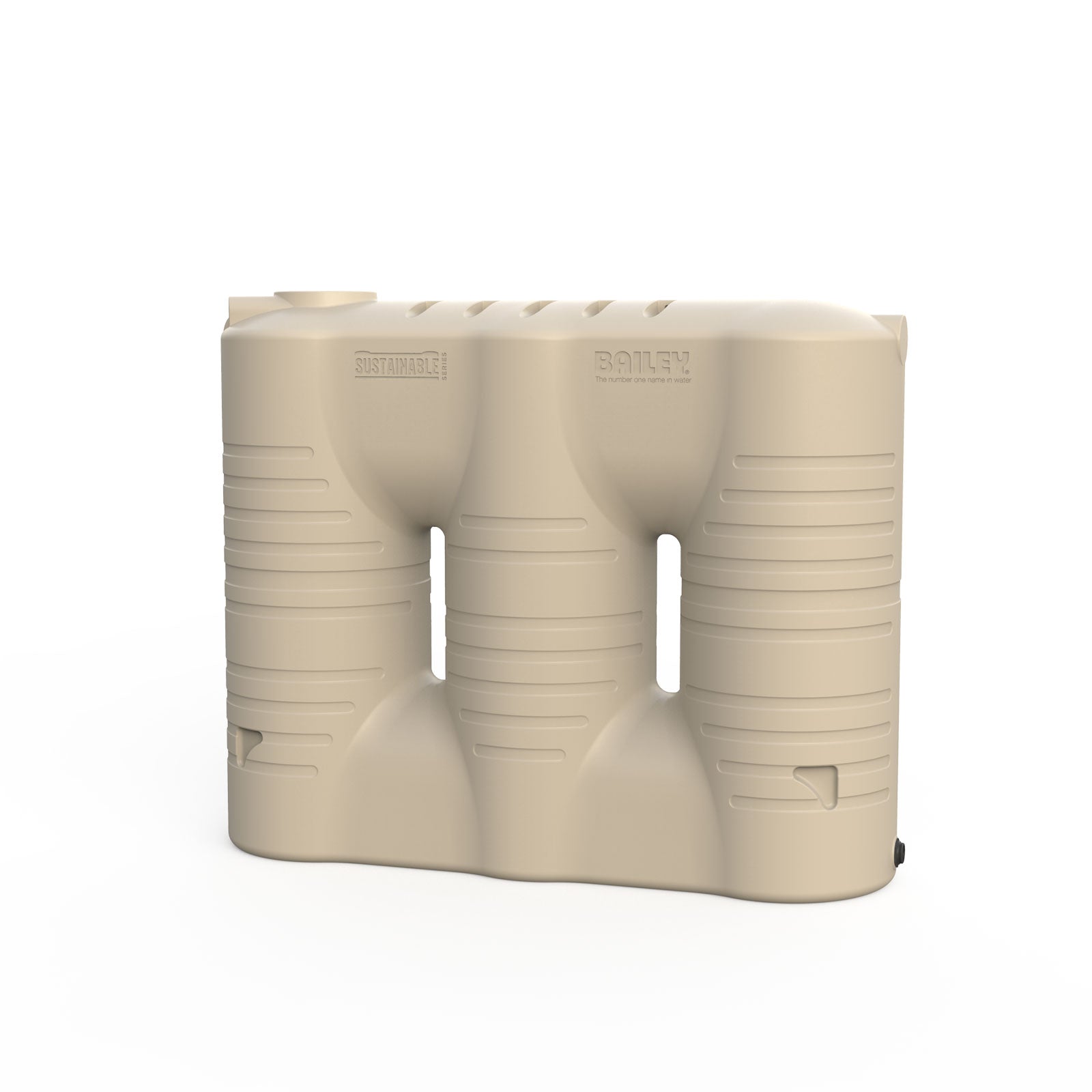 Beige 2000L Slimline Water Tank
