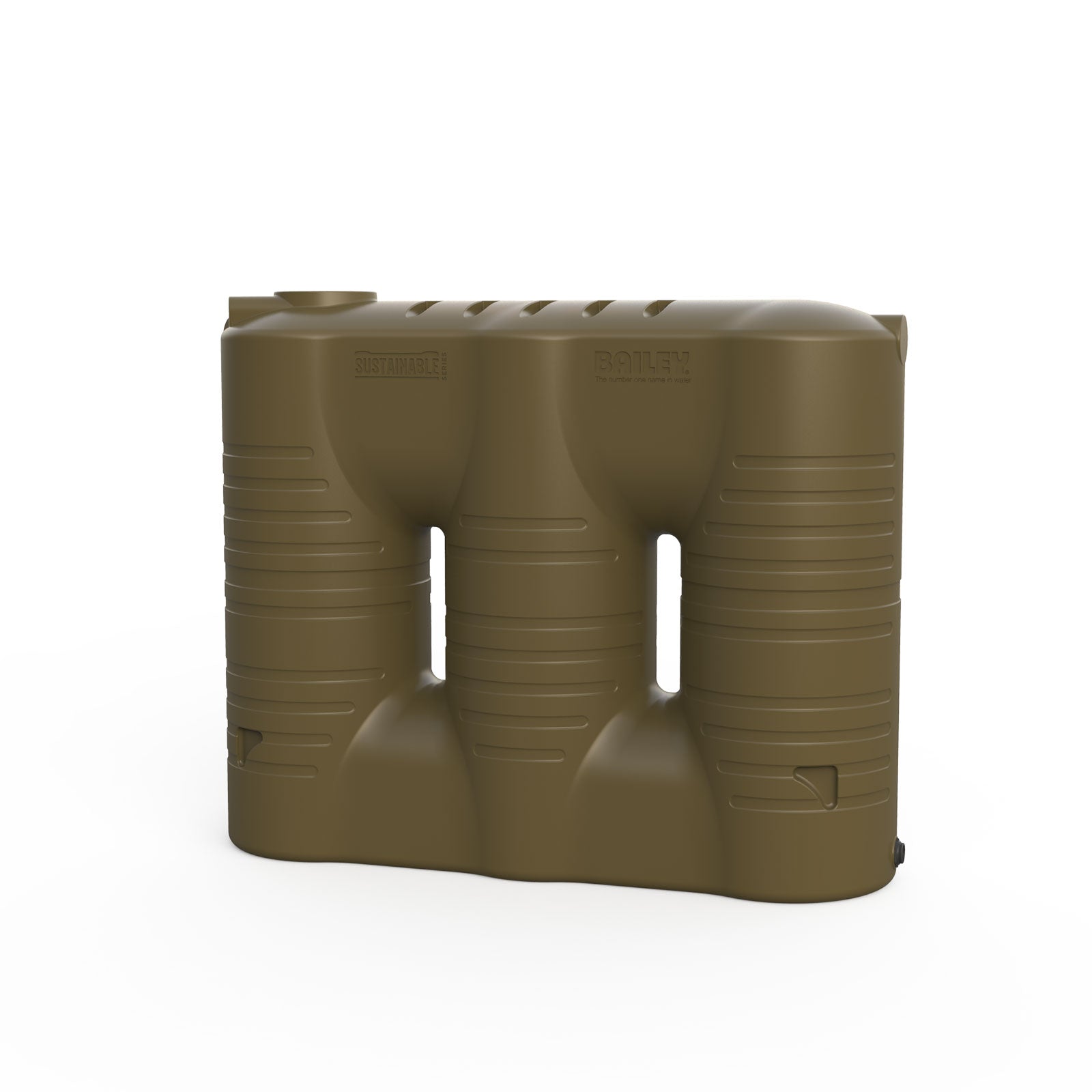 Bronze Olive 2000L Slimline Water Tank