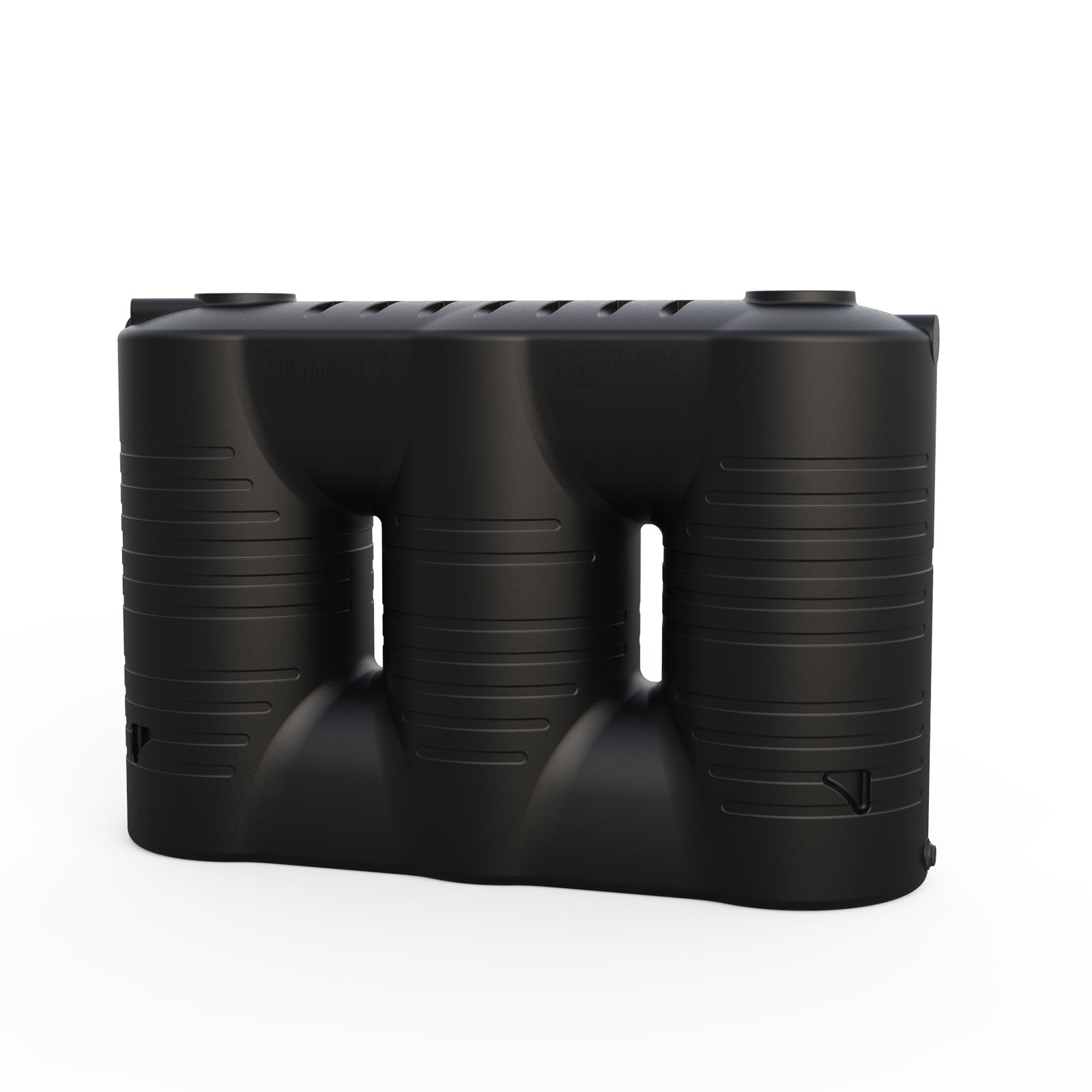 Black 3000L Slimline Water Tank