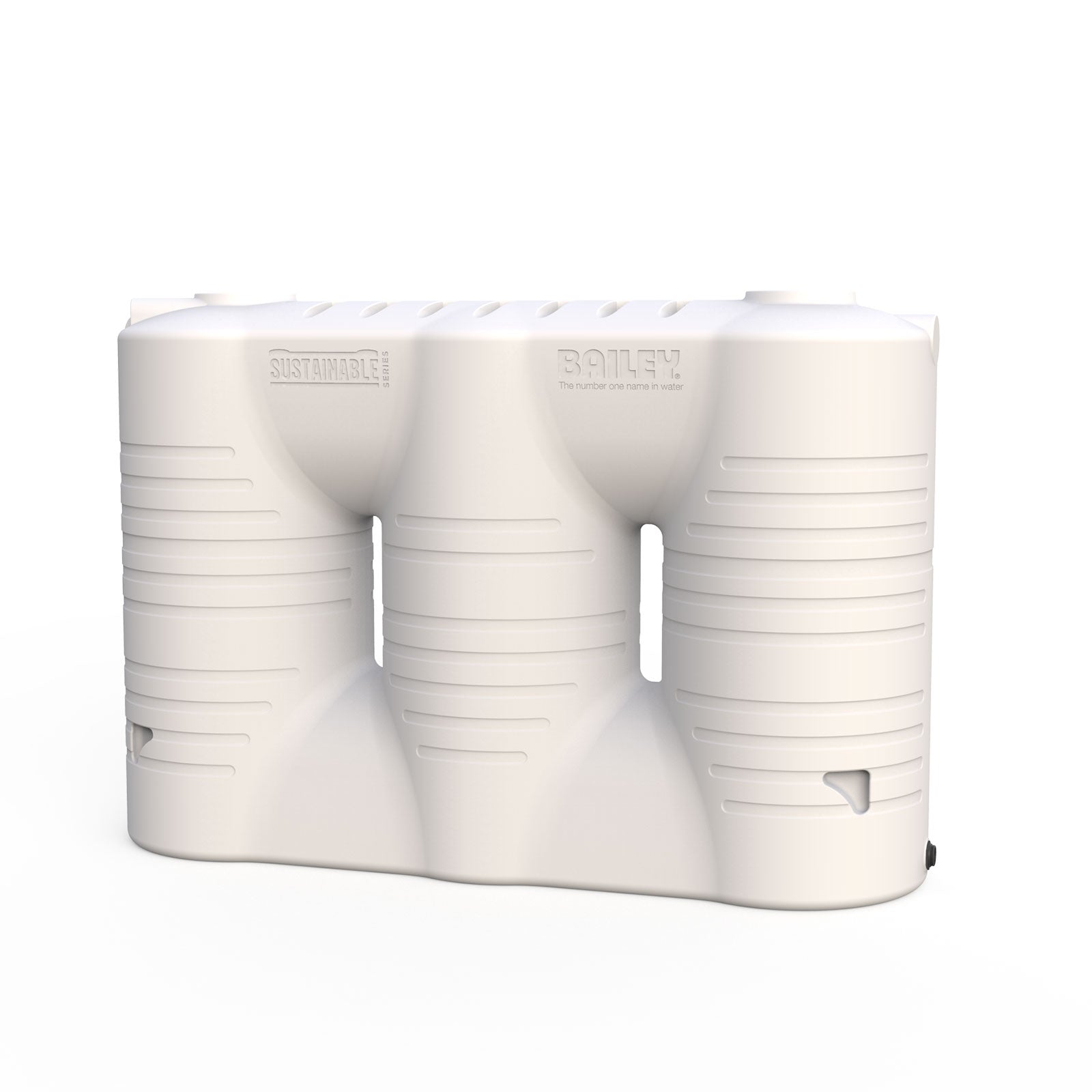 White 3000L Slimline Water Tank