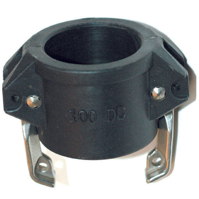 Polypropylene camlock dust cap fitting