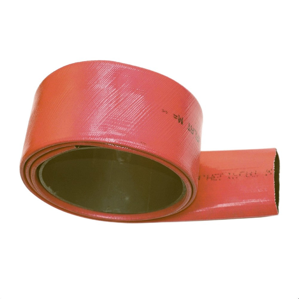 Red heavy duty layflat PVC hose