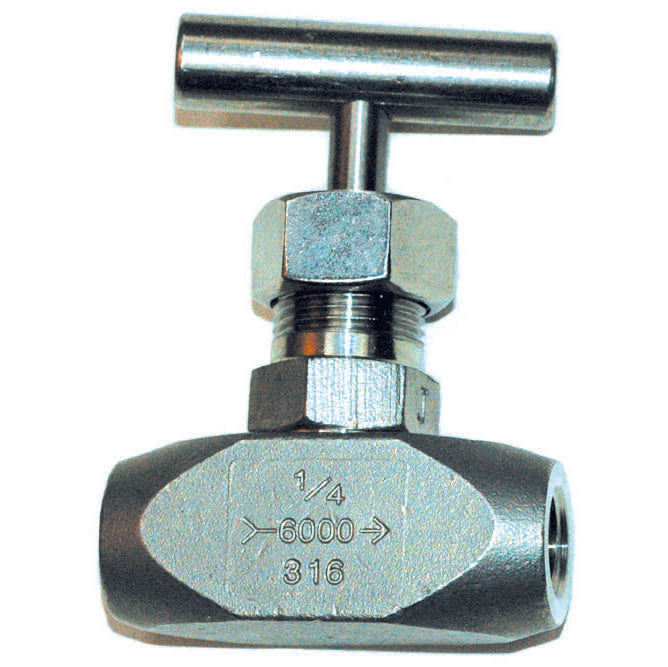 Stainless steel female female needle valve