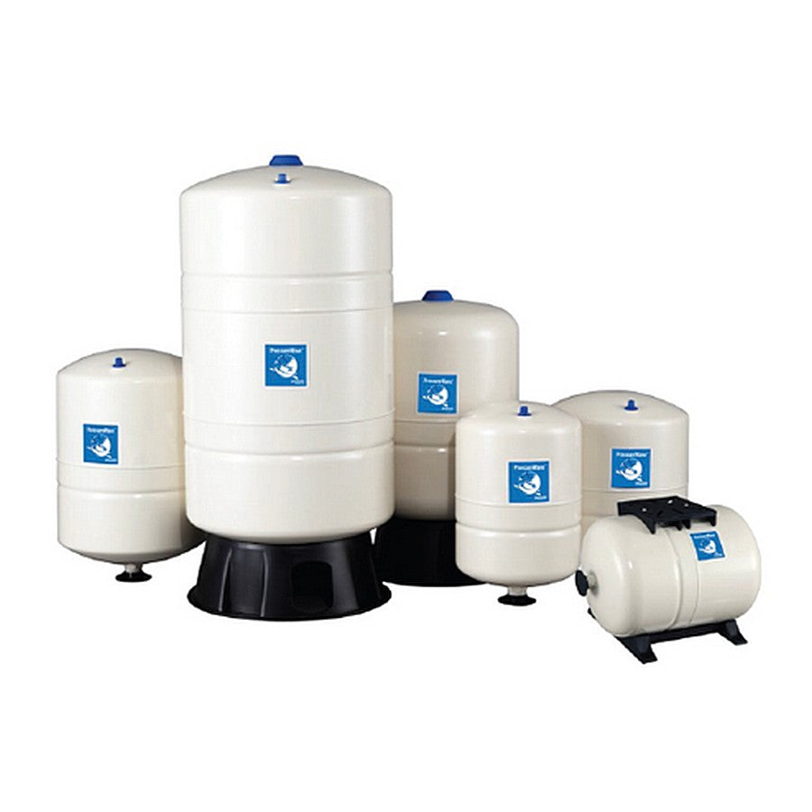 Group of Pressurewave Pressure tanks of varying sizes