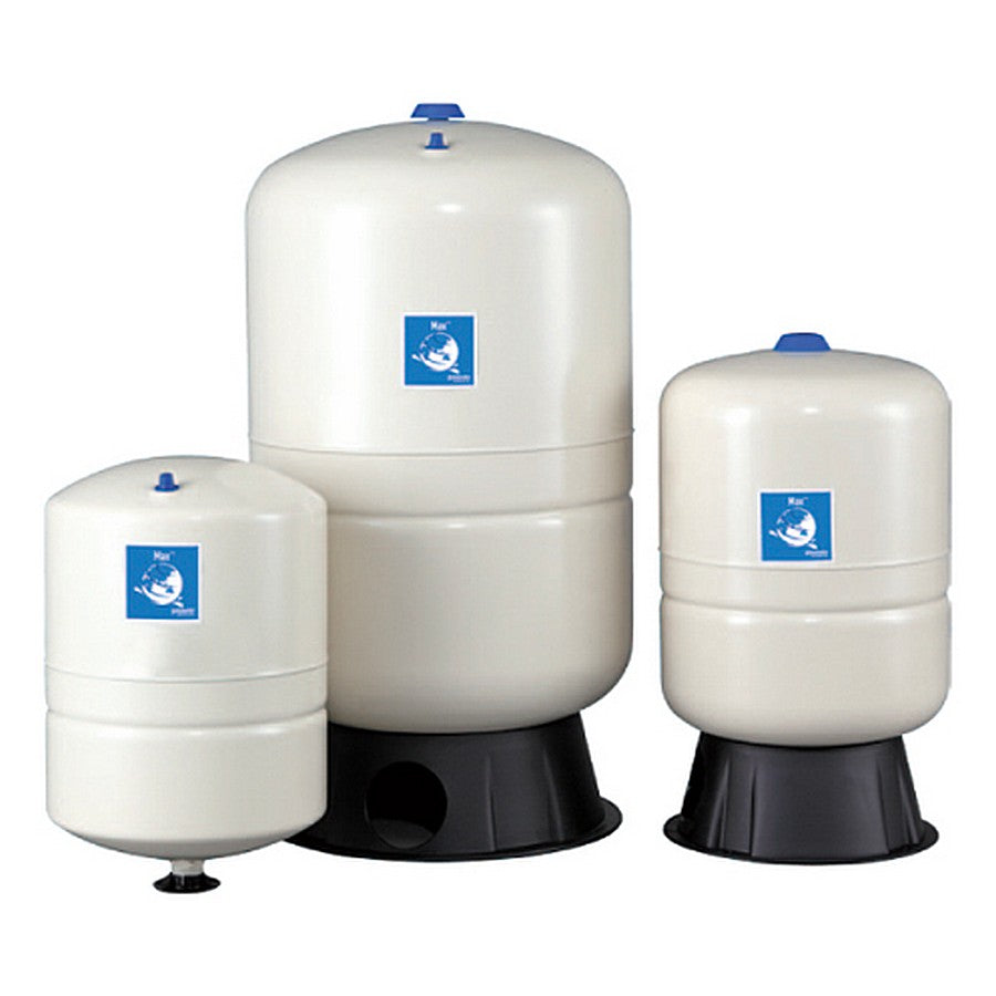Group of three Pressurewave Pressure Tanks of varying sizes