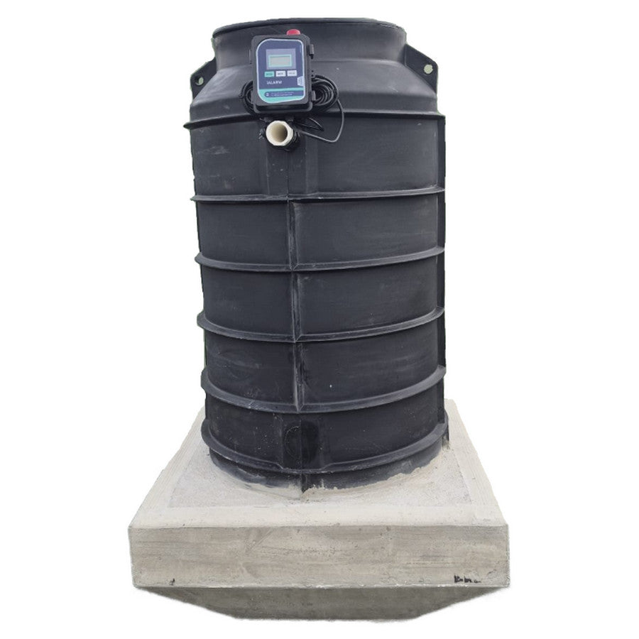1300L plastic pump chamber with concrete ballast