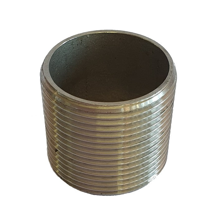 Stainless steel parallel barrel nipple fitting