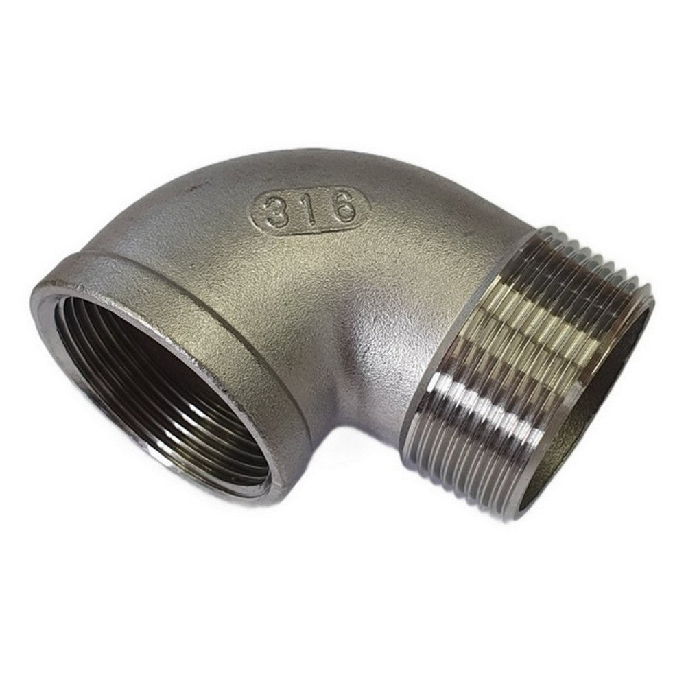 Stainless steel 90 degree male female threaded elbow fitting