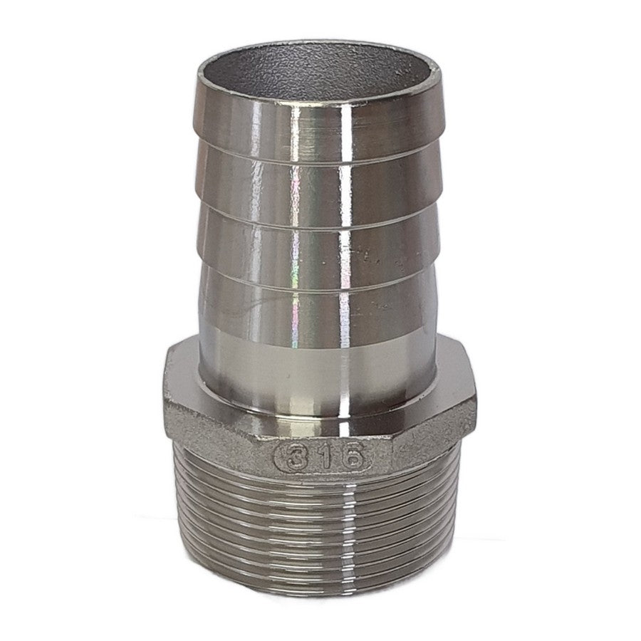 Stainless steel male hosetail fitting