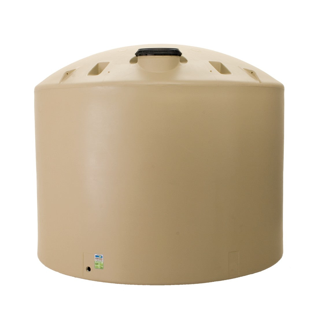 Beige coloured water tank