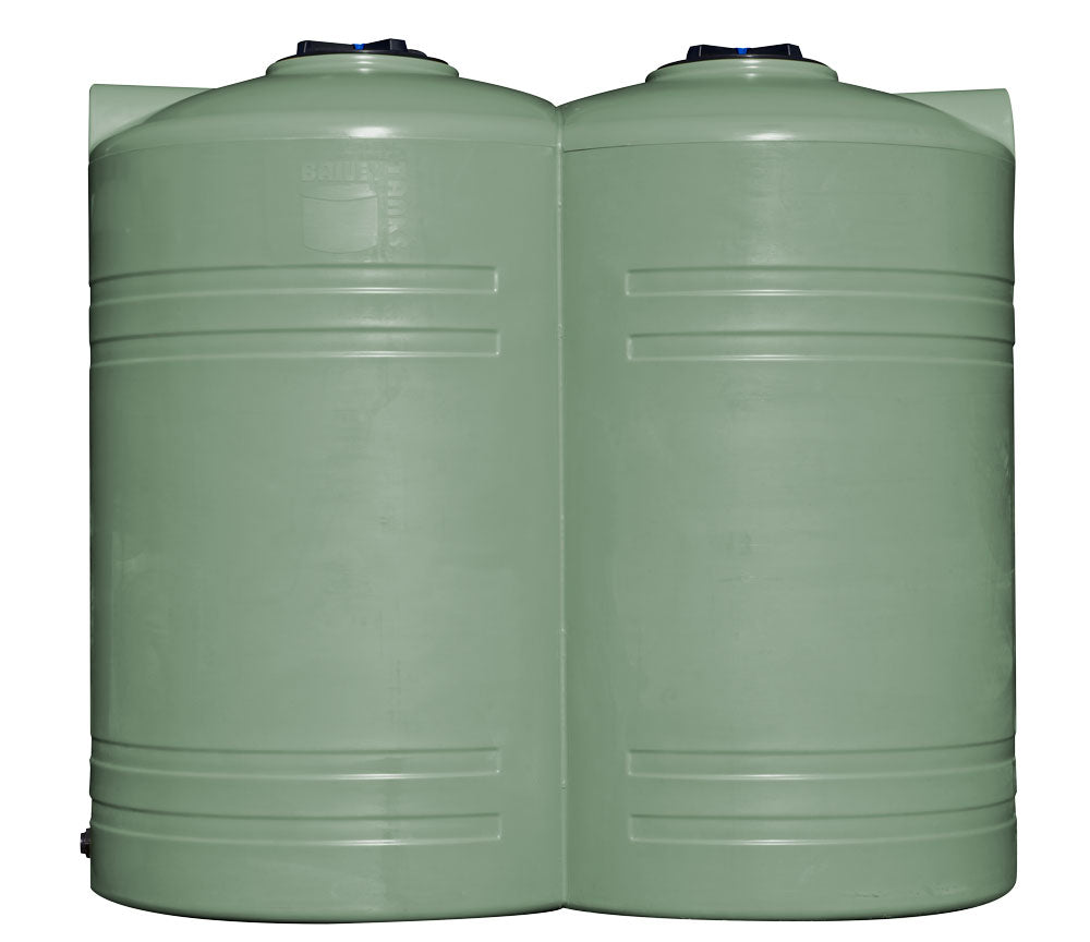 Bailey 5,000L slimline mist green water tank