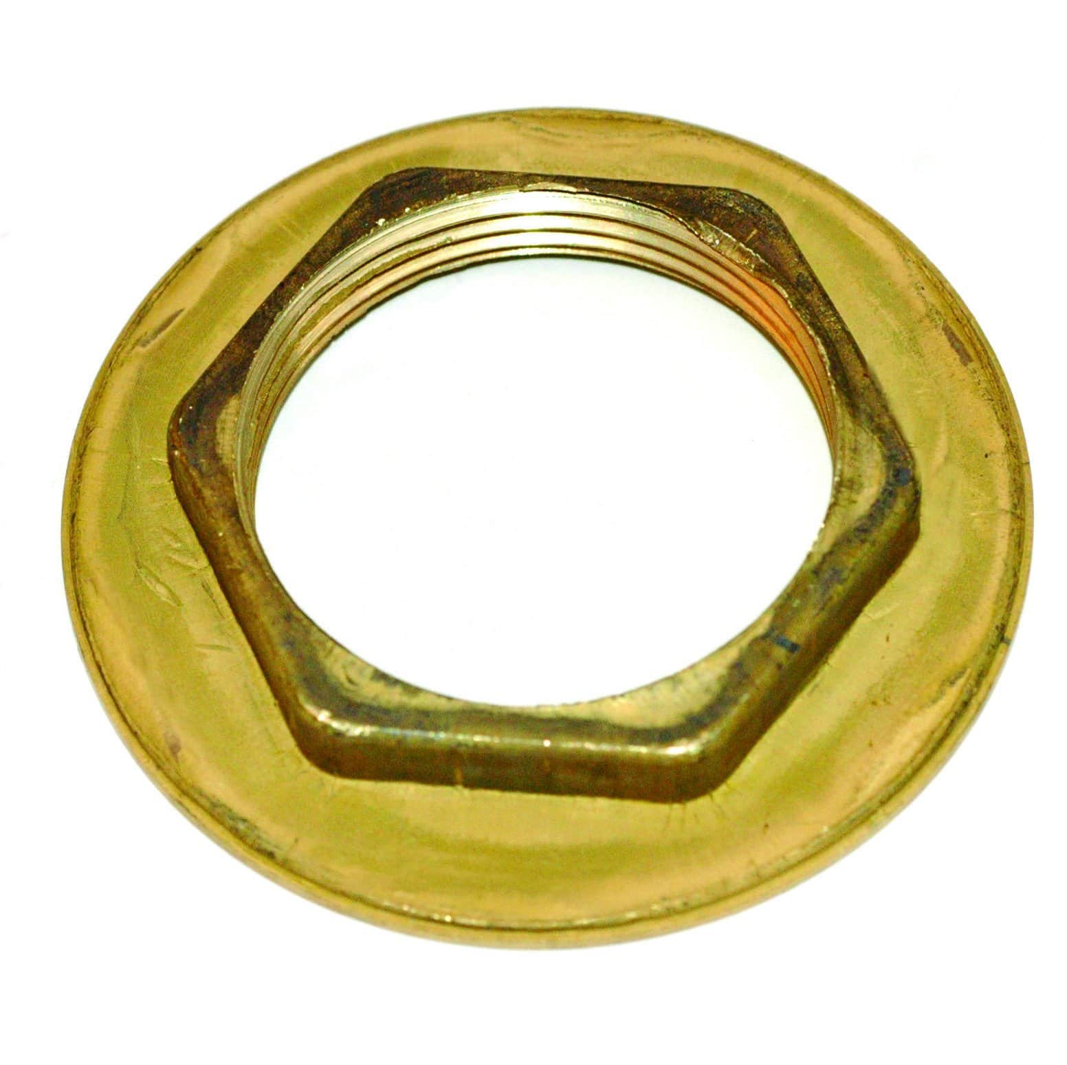 Brass back nut fitting