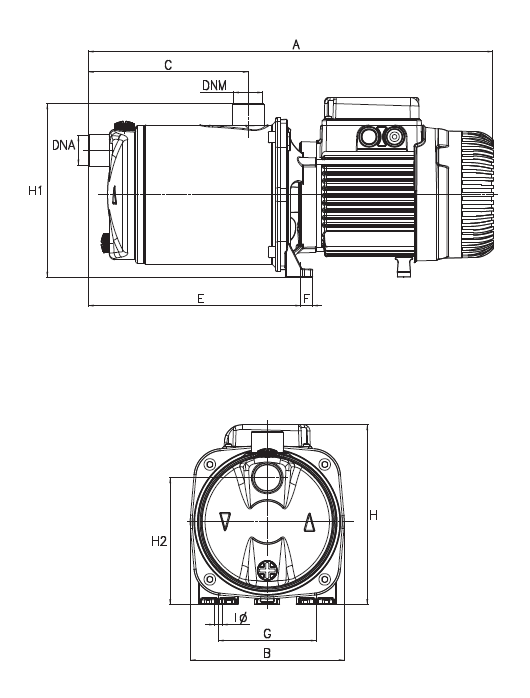 DAB Euroinox 50/50 pump schematic diagram