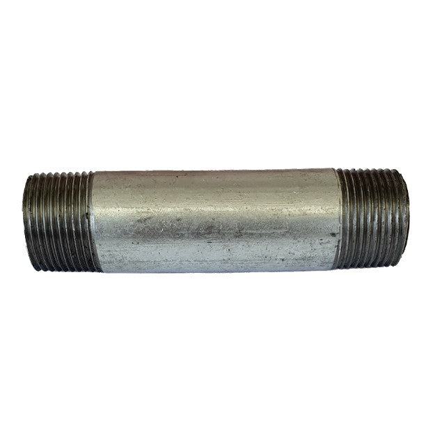 Galvanised barrel nipple fitting