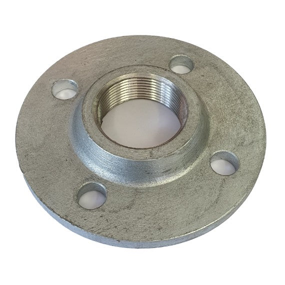 Galvanised threaded table E flange fitting
