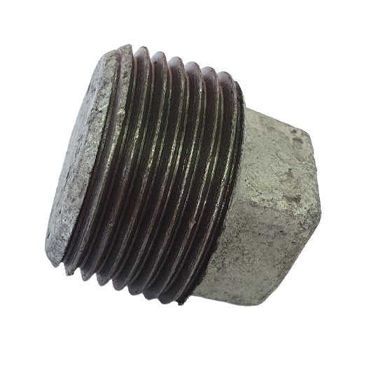 Galvanised plug fitting
