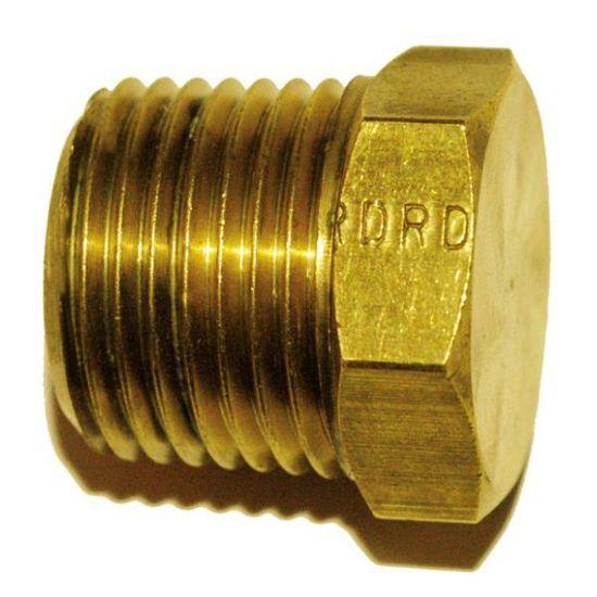 Brass hex plug fitting