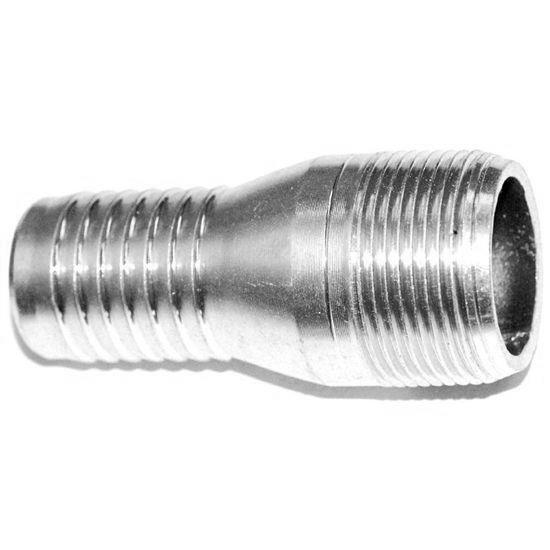 Zinc plated NPT male hosetail fitting