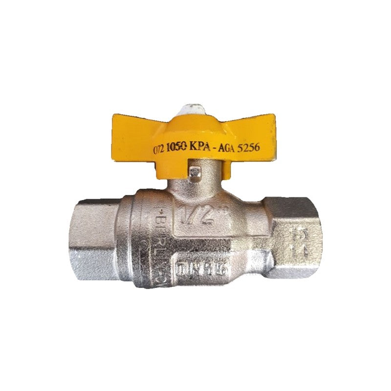 Female female tee handle ball valve suitable for gas