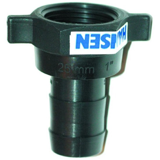 Hansen reinforced nylon reducing nut and hosetail fitting