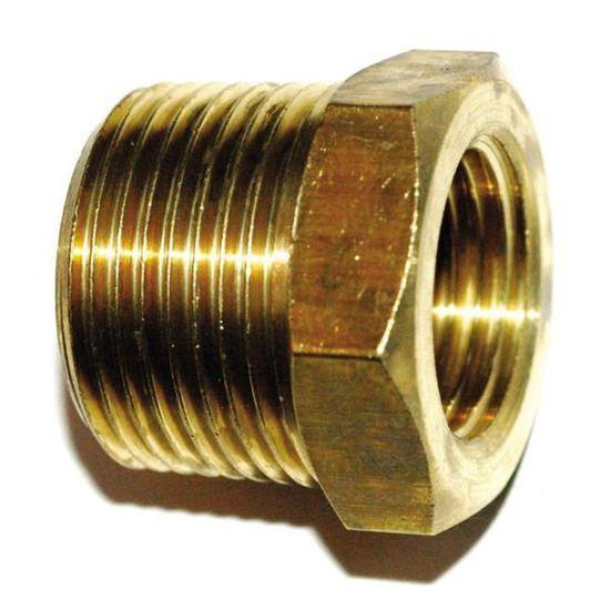 Brass flush mount reducing bush fitting