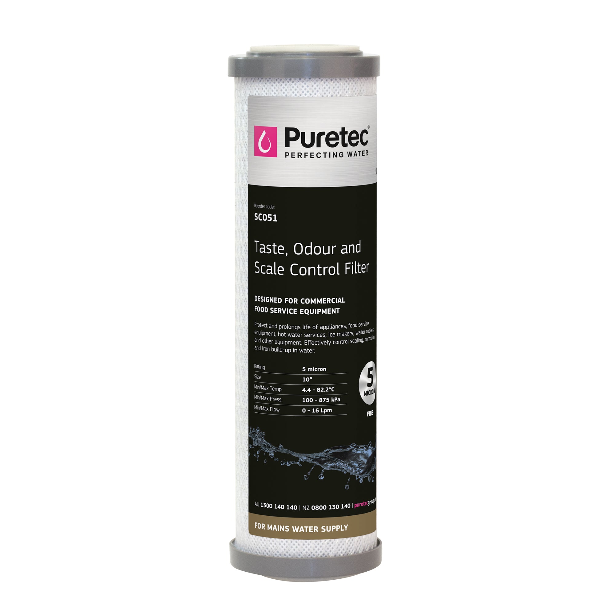Puretec taste, odour and scale control water filter cartridge