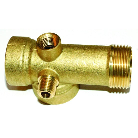 Brass 5 way tee fitting