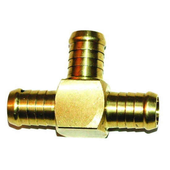 Brass tee hose joiner fitting