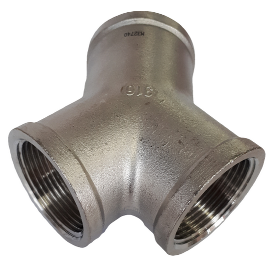 Stainless steel Y type tee fitting