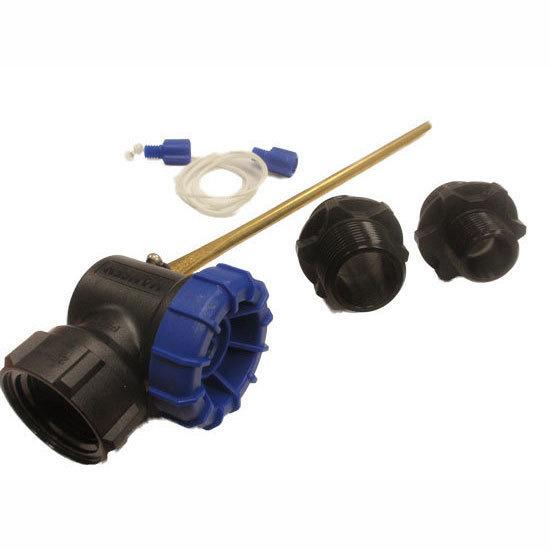 Hansen short arm ballcock with glass fibre reinforced nylon adaptor and brass arm