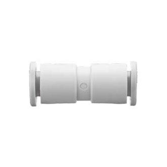 Nylon straight union hose connector fitting
