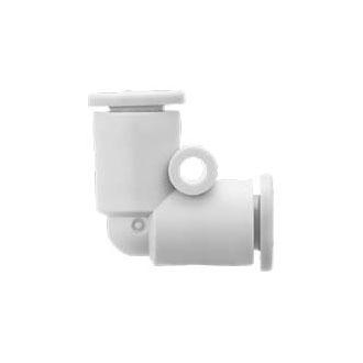 Reinforced nylon 90 degree pushfit union elbow fitting