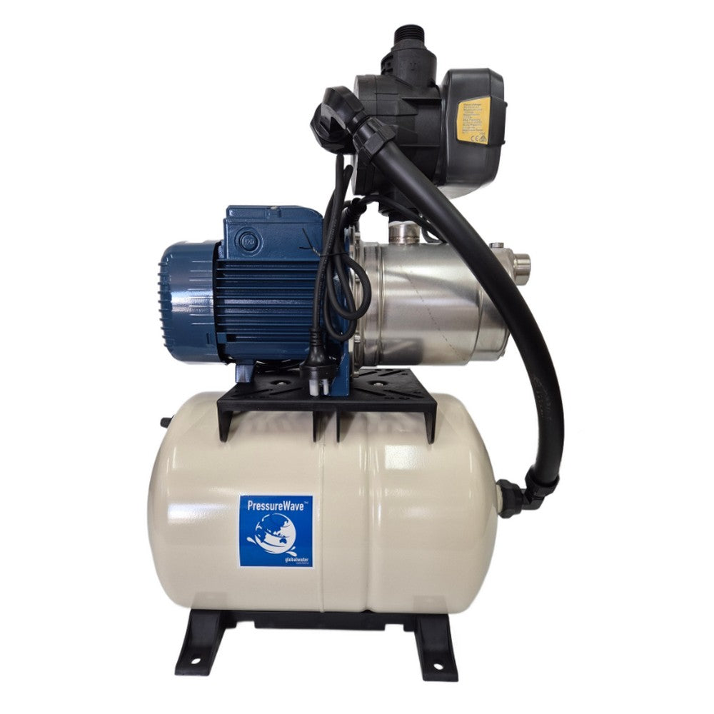 Left side view of Allflow AJP4100 Jet Pump with 20L pressure tank