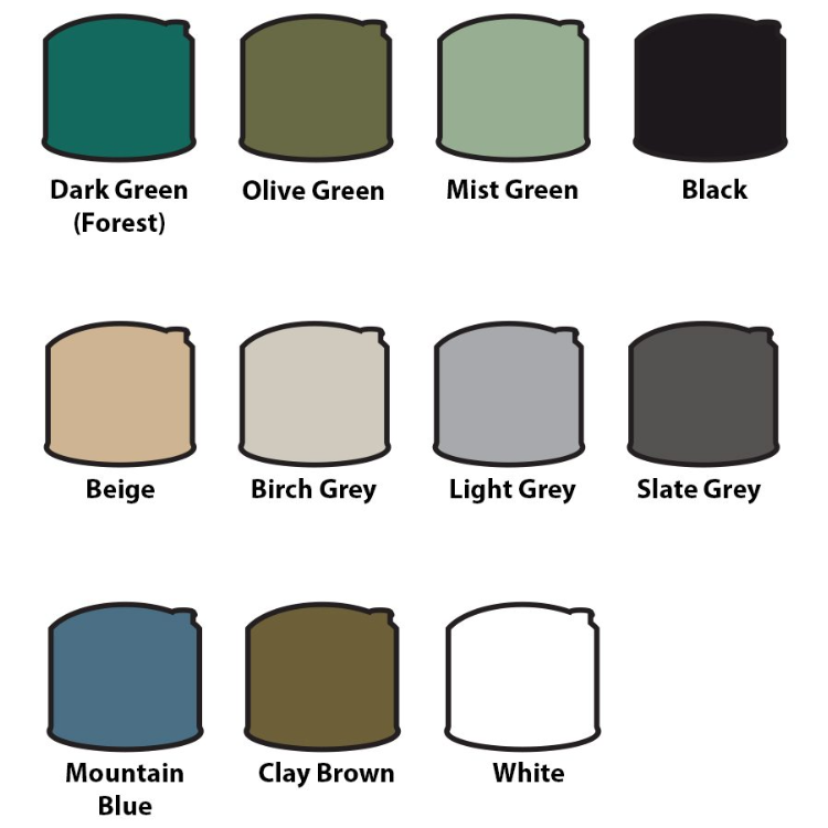 Devan Water Tank Colours