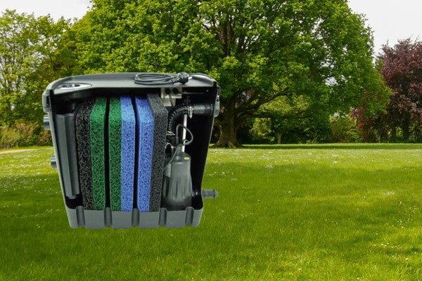 WaterMate Greywater Recycling System on green grass background