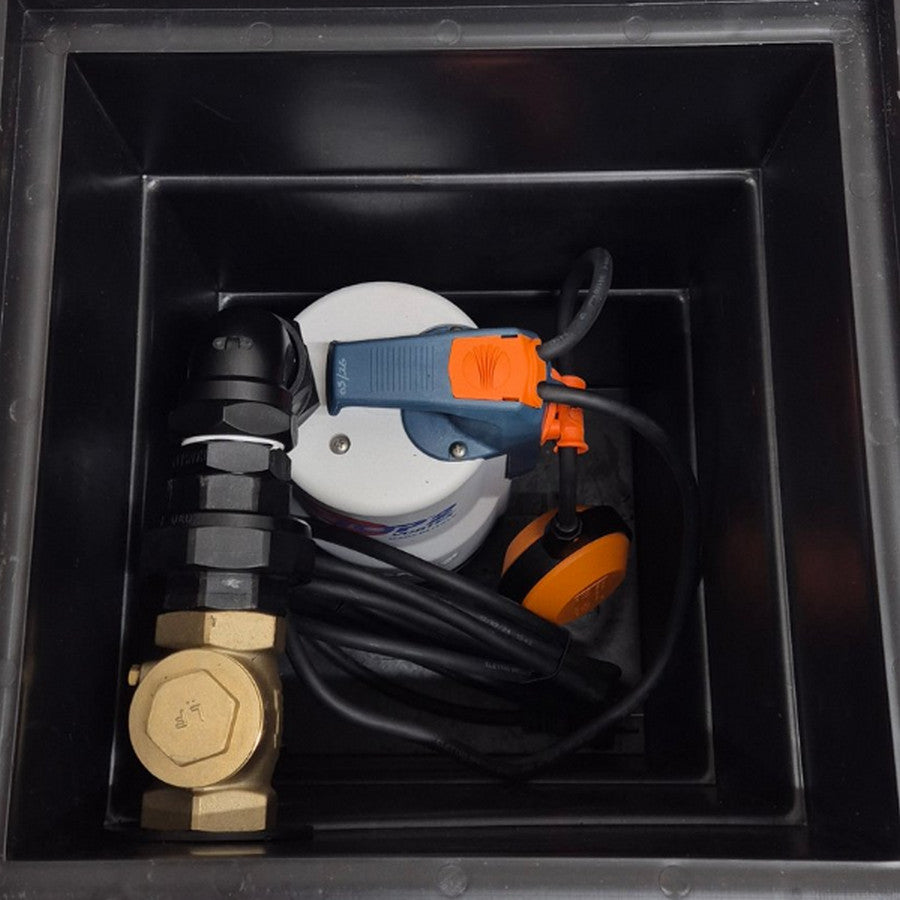 Inside view of 30L Pump Sump