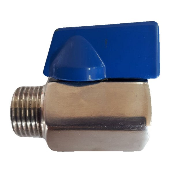 Stainless male/female mini ball valve fitting