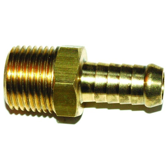 Brass male straight hose joiner fitting