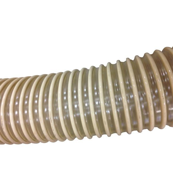 Beige polyurethane ducting with rigid PVC helix 