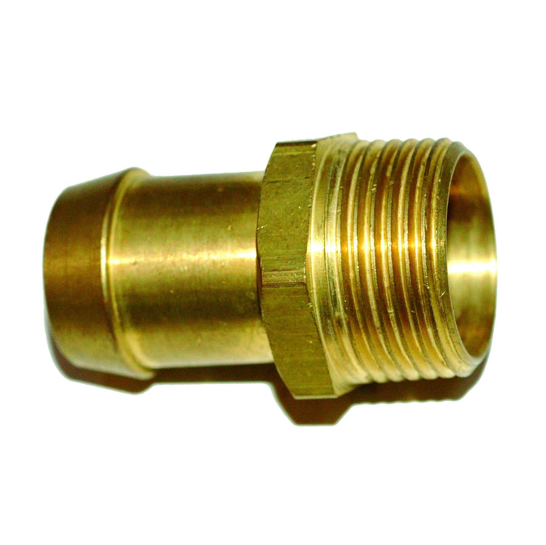 Brass crox male hosetail fitting with BSP thread