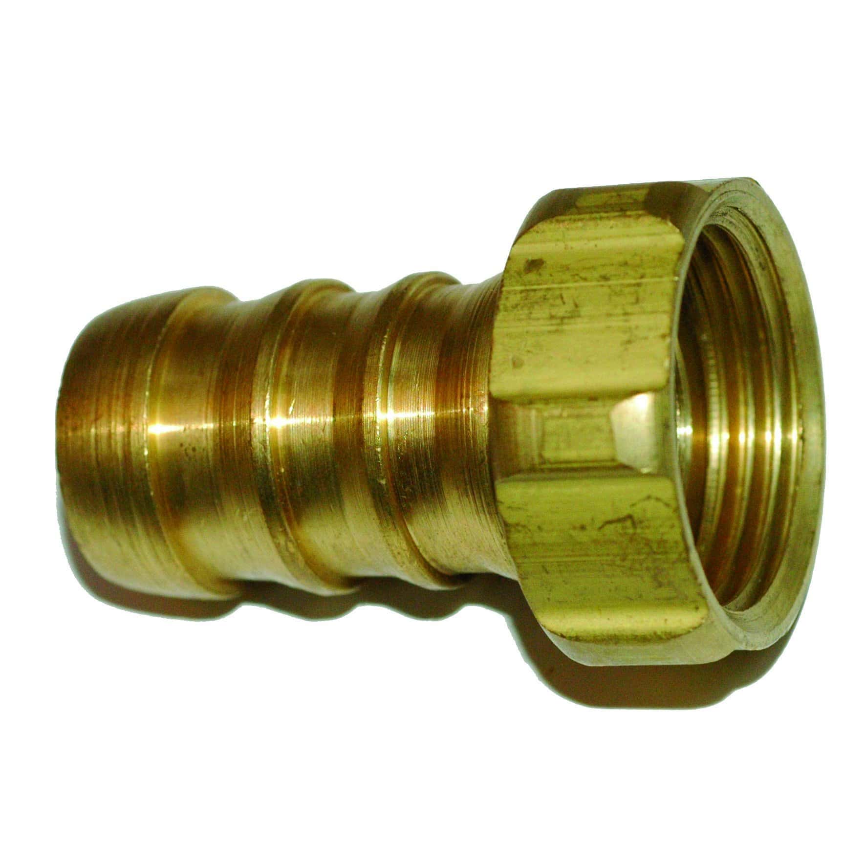 Brass crox nut and tail fitting