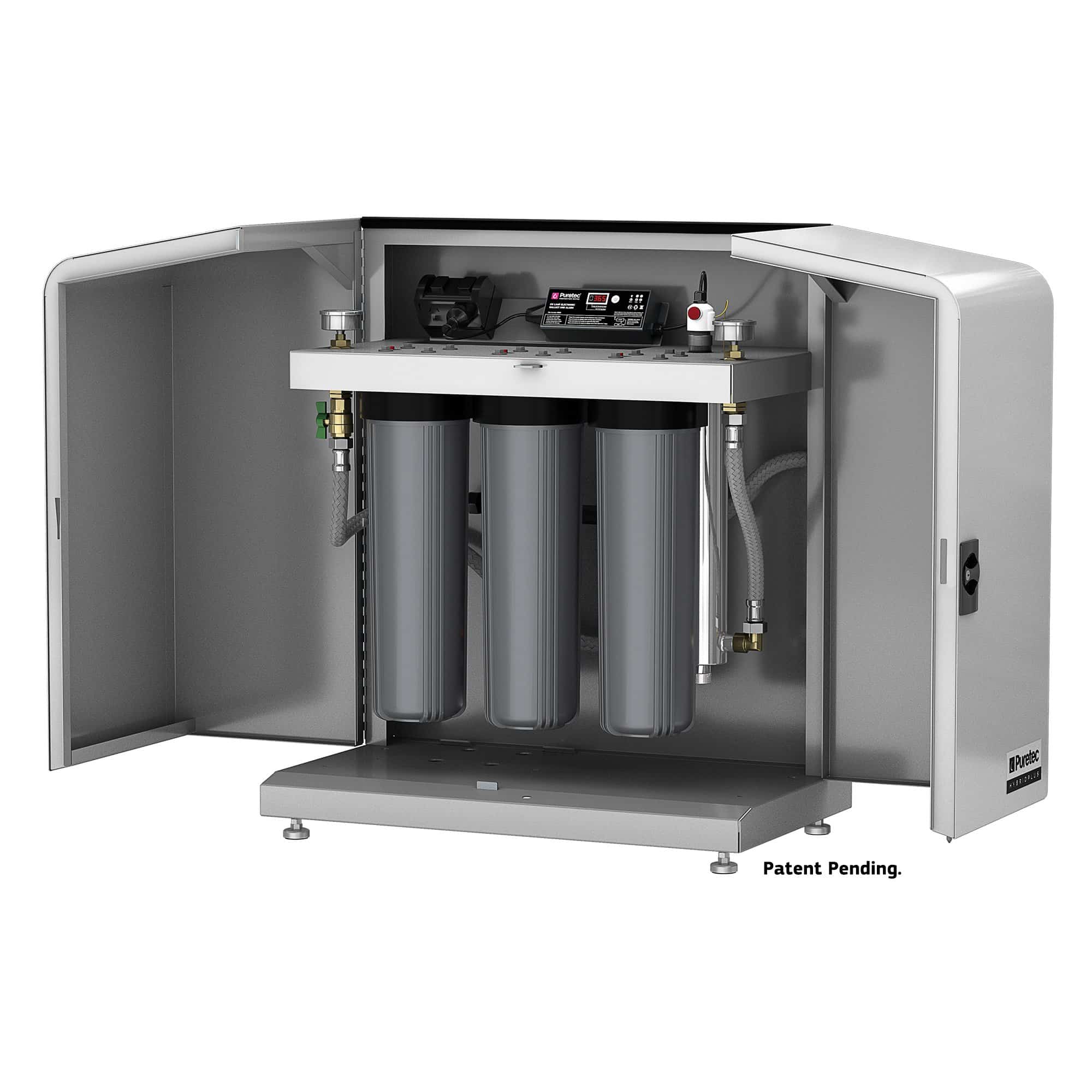 Puretec Hybrid filtration cabinet with gull-wing style doors