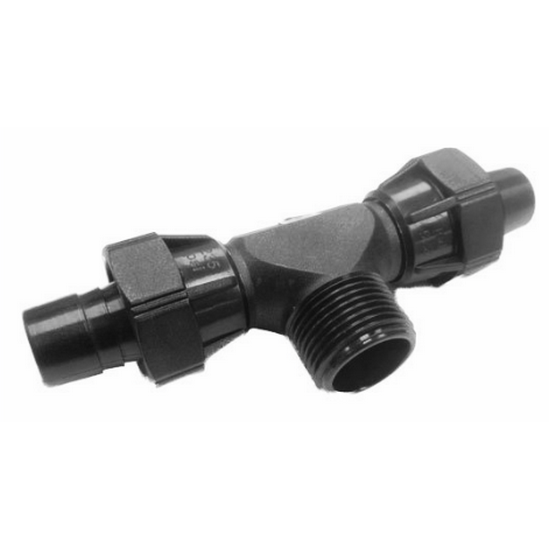 Hansen reinforced nylon male tee connector fitting