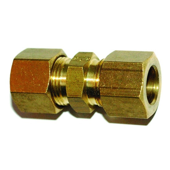 Brass compression double union fitting